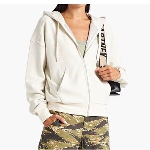 Rag & Bone embroidered organic French cotton-terry hoodie